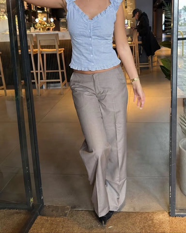 Astrid Ruffle Top - Somerset