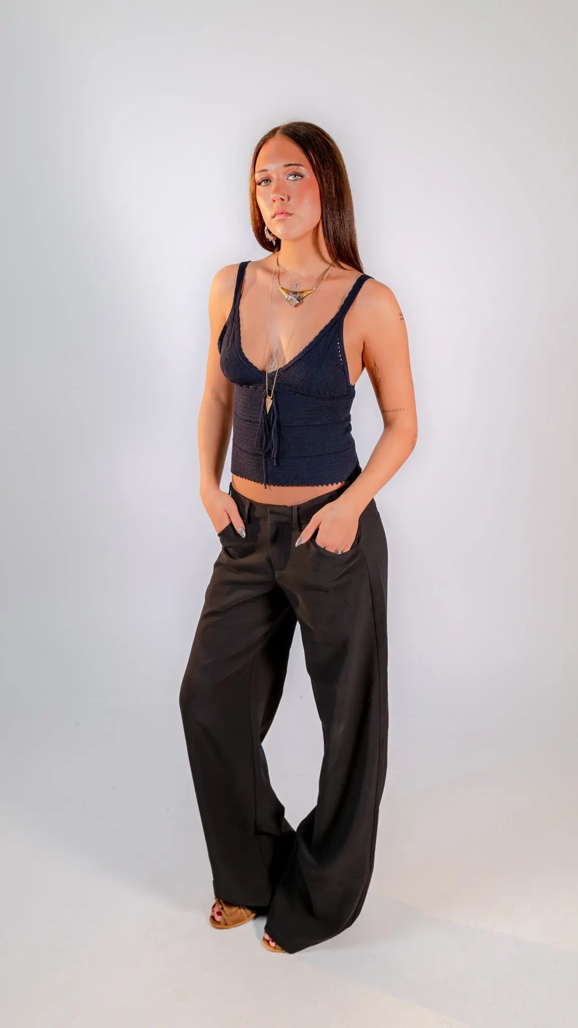 Sophia Low Waist Suit Pants Coppermine