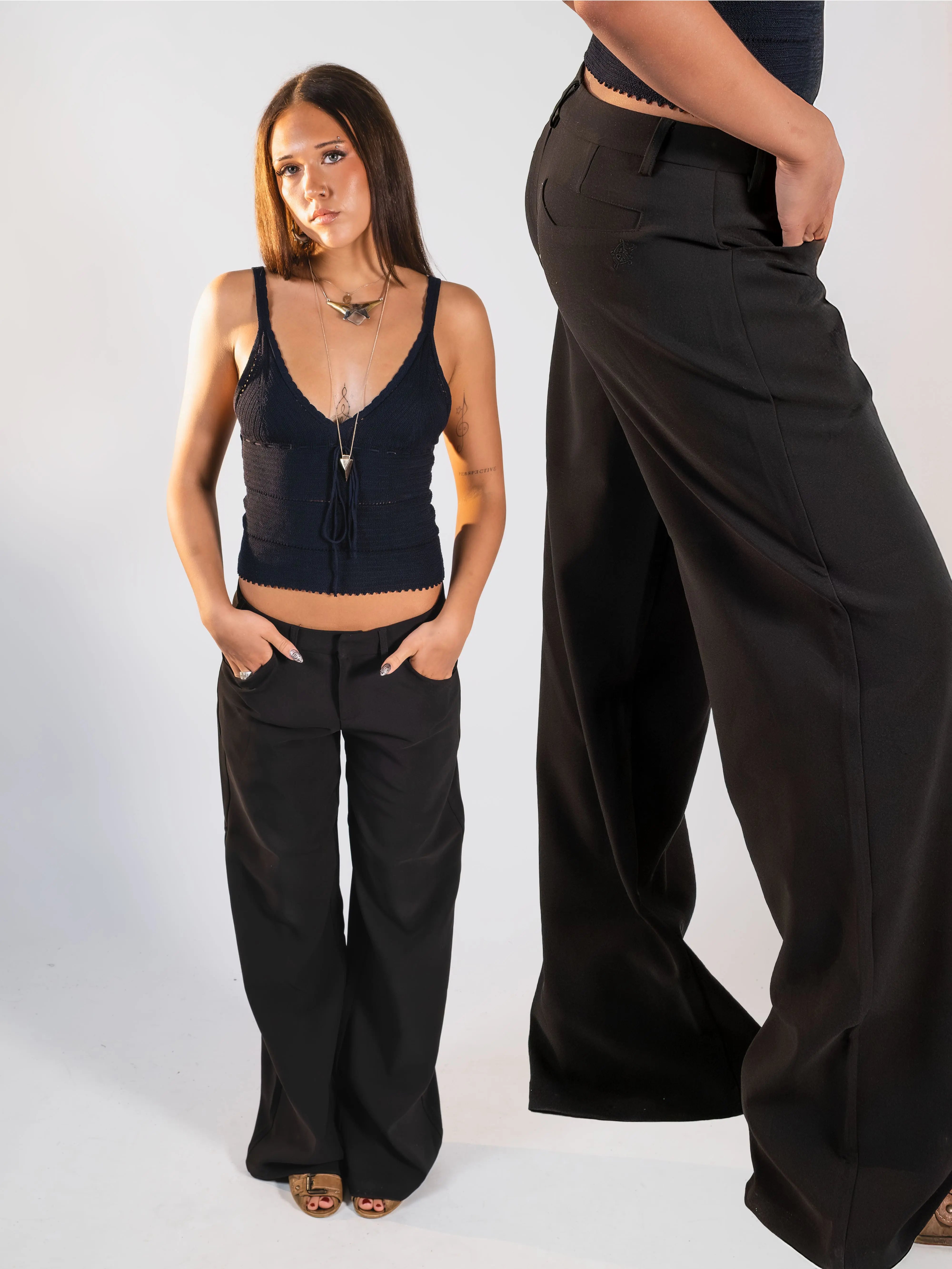 Sophia Low Waist Suit Pants Coppermine