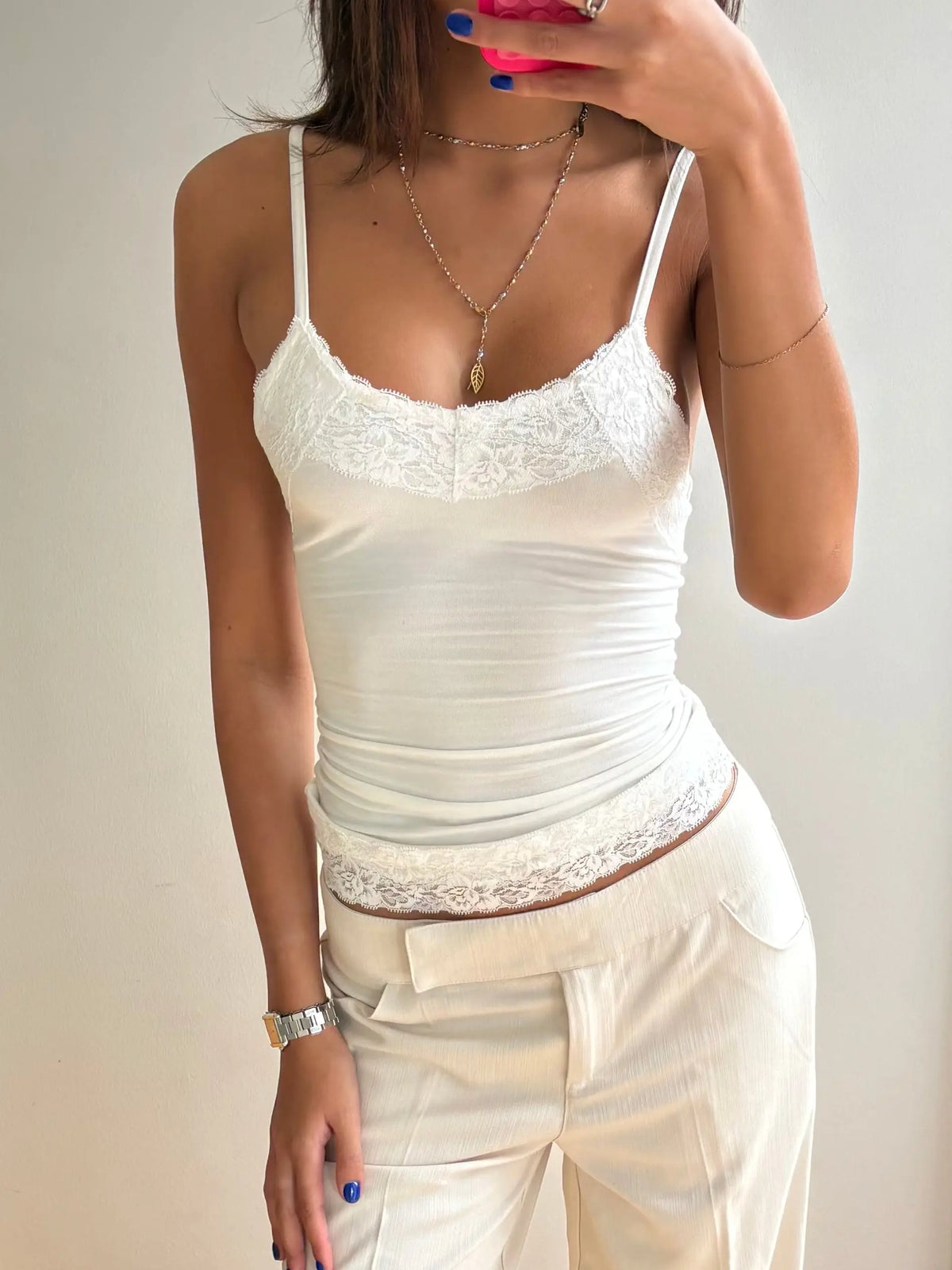 Hildur Lace Cami Top - Somerset
