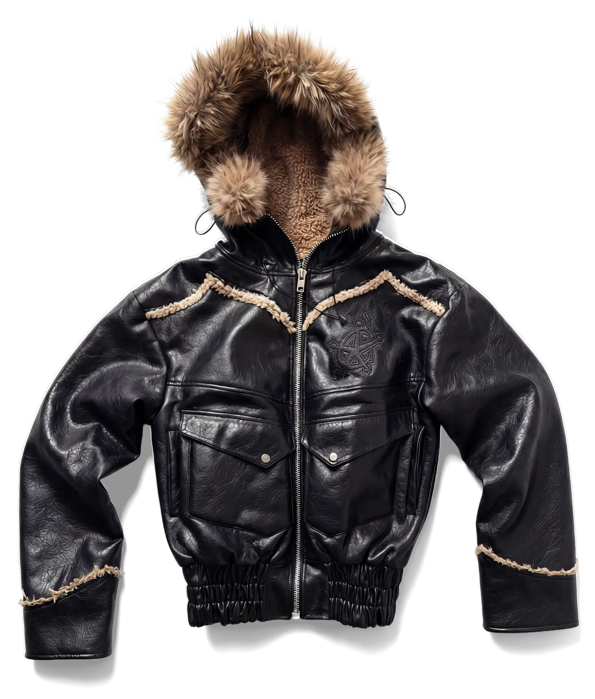 Leather Hoodie