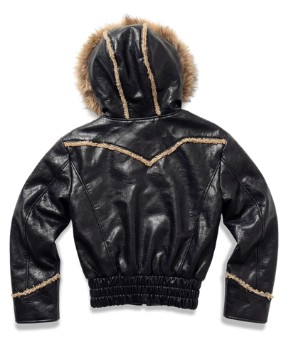 Leather Hoodie