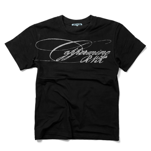Script Tee (Black)
