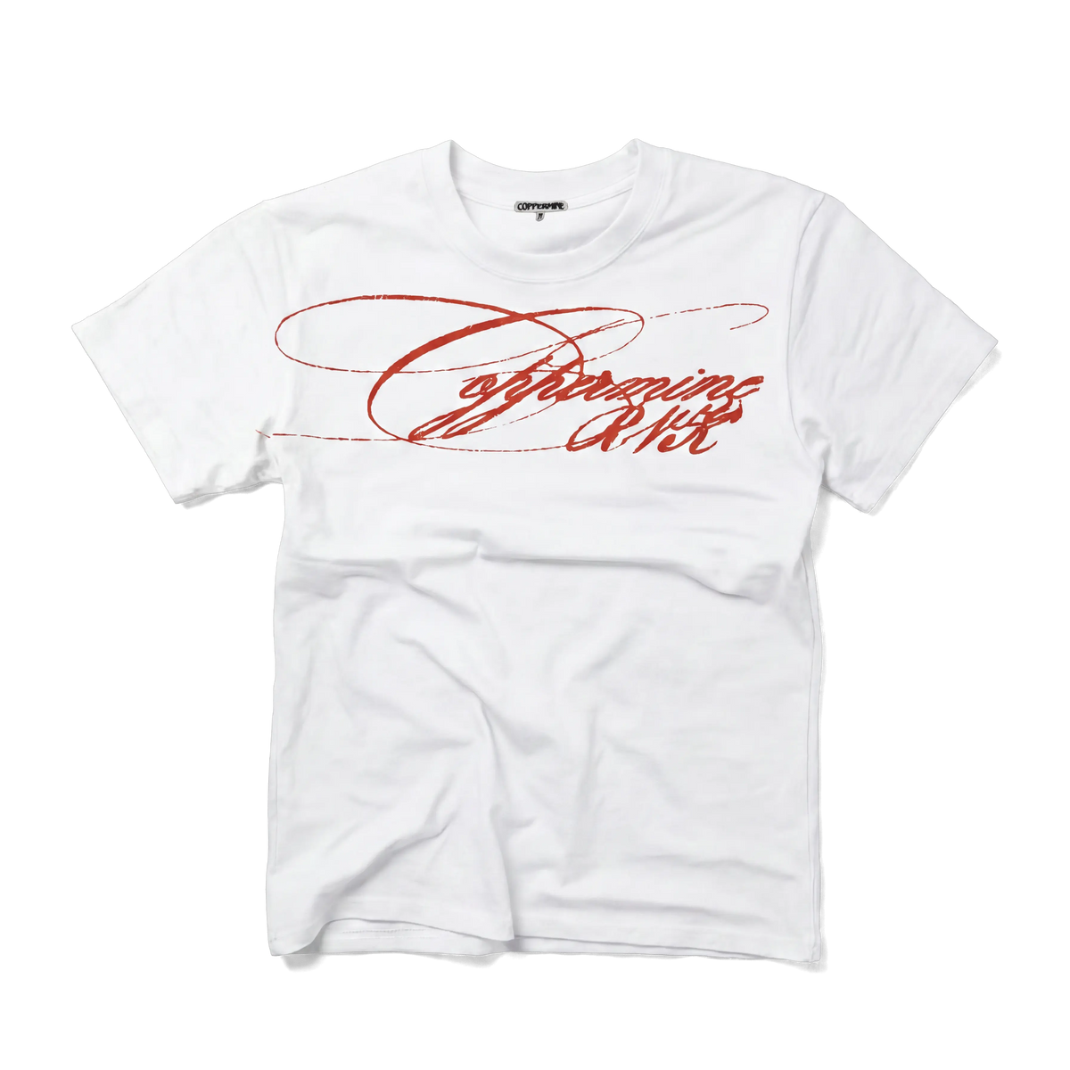 Script Tee (white)