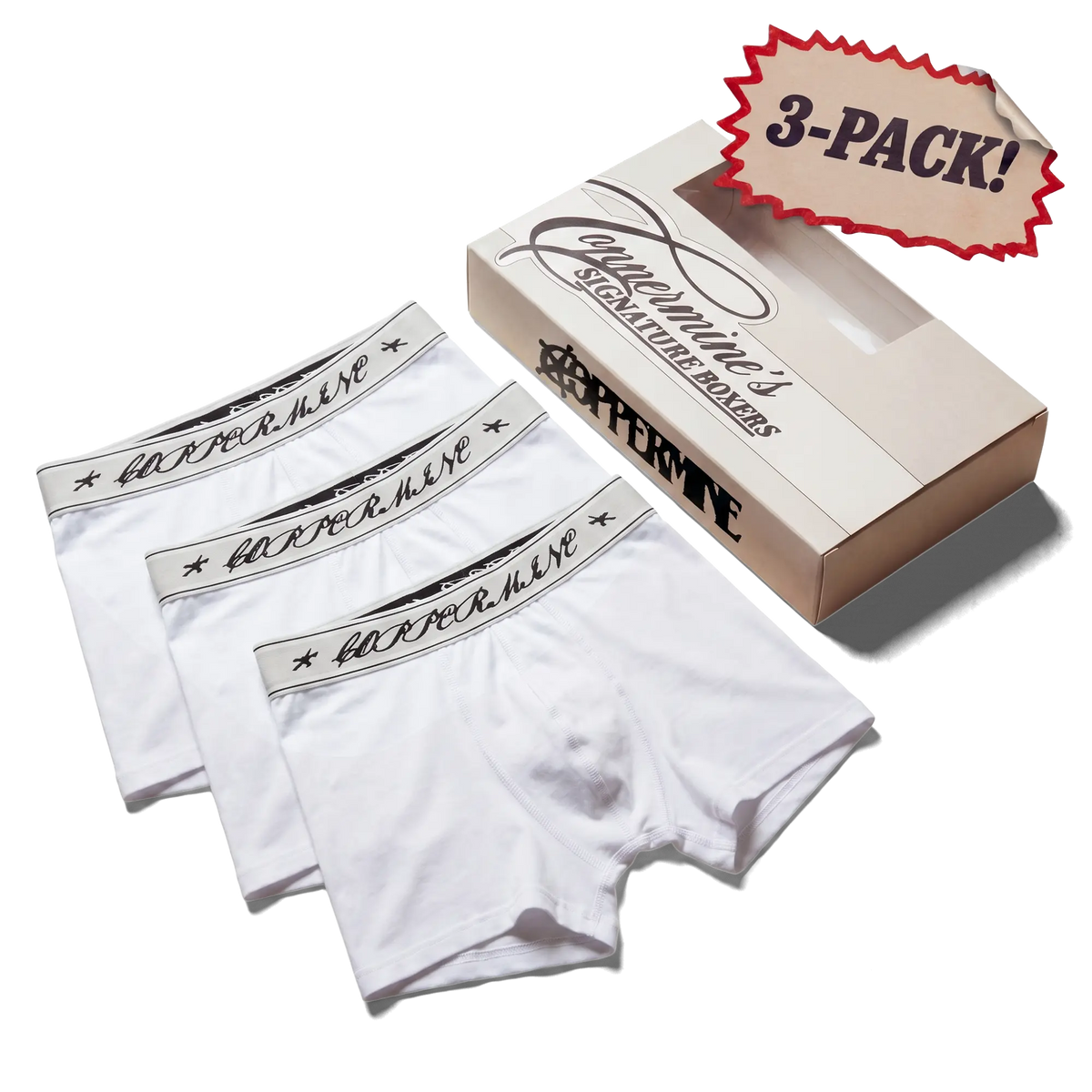 Signature Boxers 3 - Pack (White)