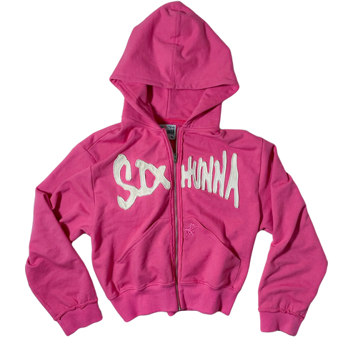 Zip-up Peysa (Pink) Sixhunna