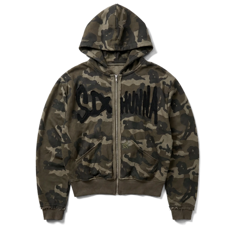 Sixhunna Zip-up Peysa (Stripper Camo)