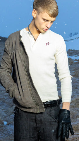 Union Henley - Cream