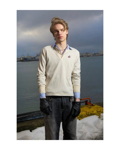 Union Henley - Cream