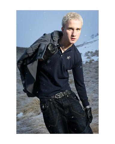Union Henley - Navy