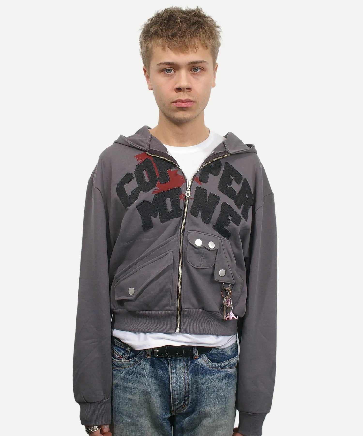 Vulture Zip-up Hoodie Coppermine