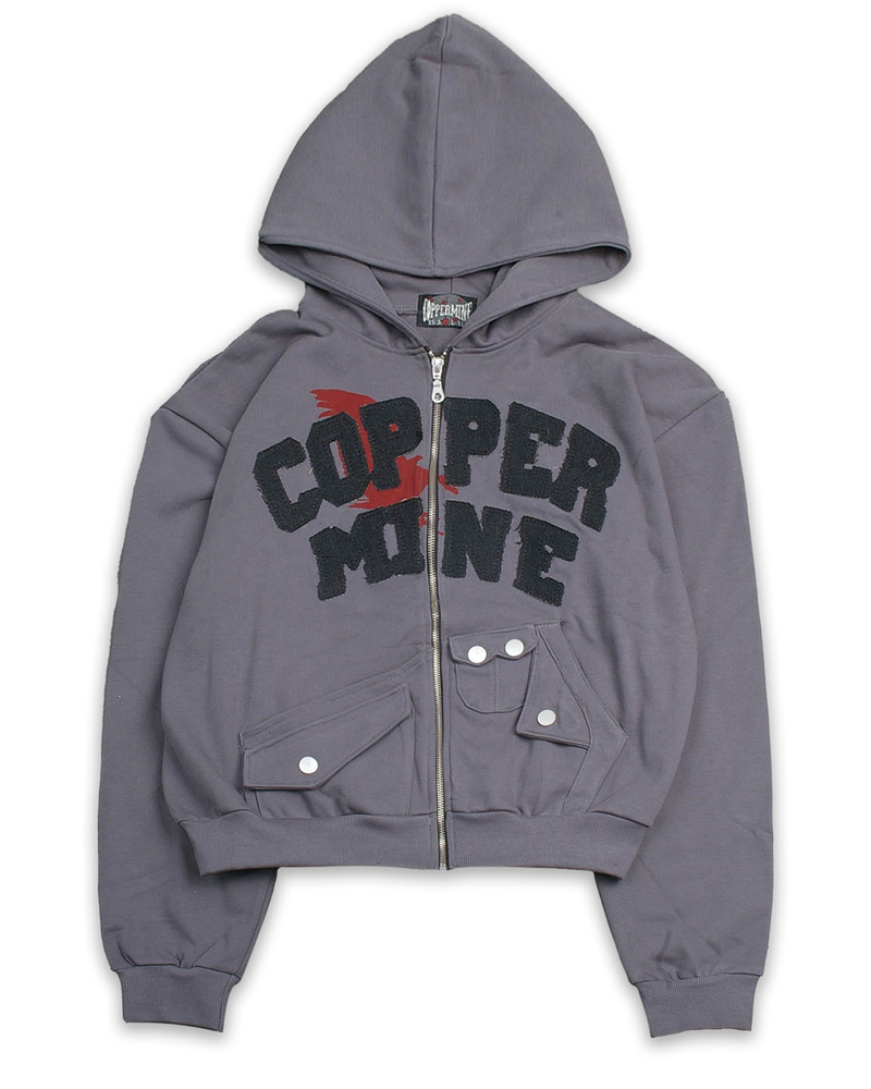 Vulture Zip-up Hoodie Coppermine